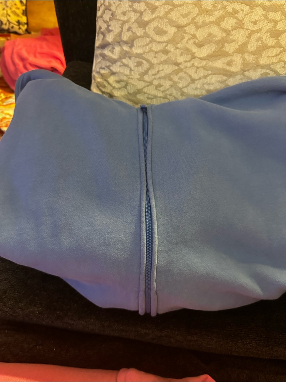 Aritzia Blue Full-Zip Hoodie